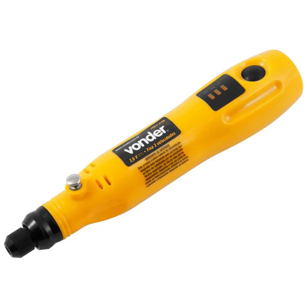 Microrretífica Bateria 3,6V com 24 Acessórios MBV036 Vonder