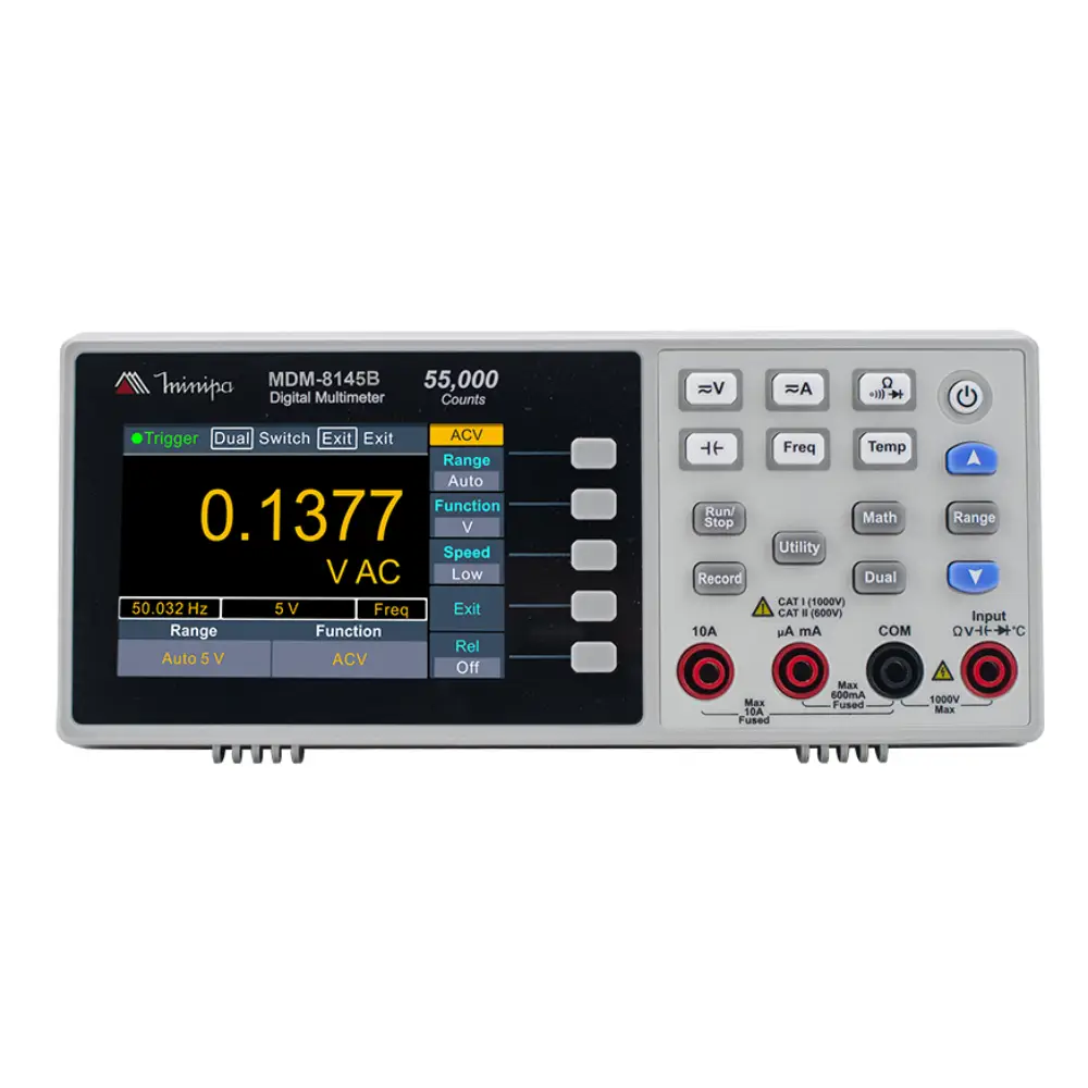 Multímetro de Bancada MDM-8145B True RMS USB Minipa