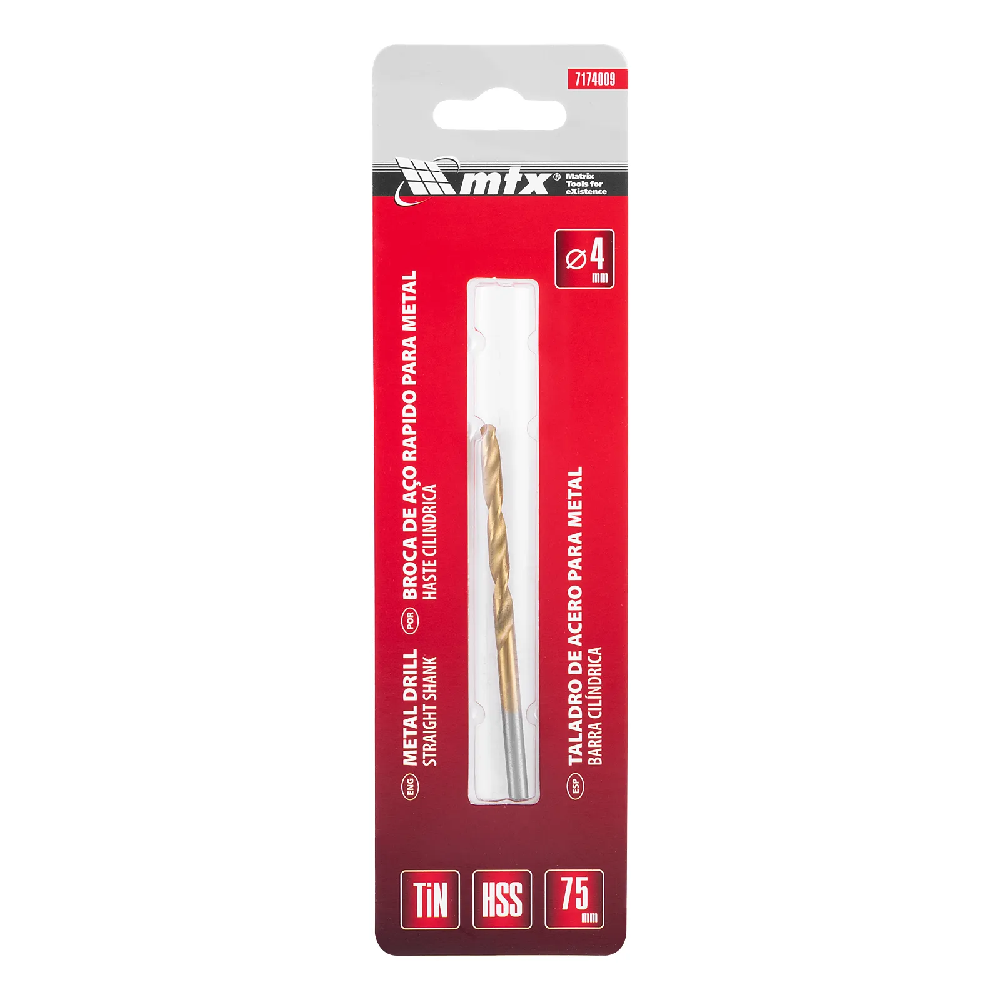 Broca MTX A/R 04,00MM Titanium 7174009
