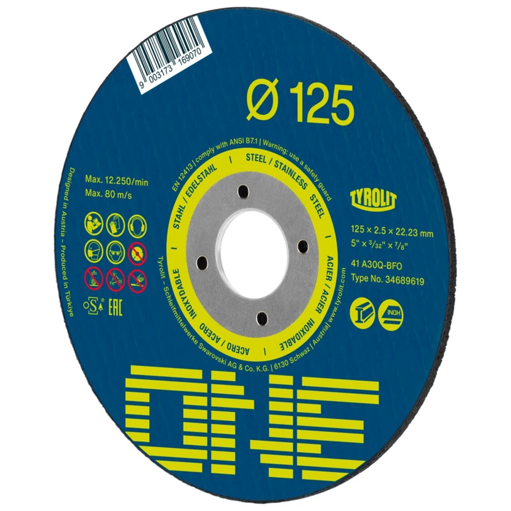 Disco de Corte para Inox 178X1,60mm A46Q-BFO One Tyrolit