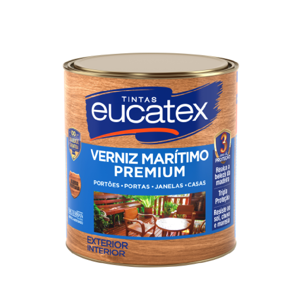 Verniz Marítimo Brilhante 900ml Eucatex