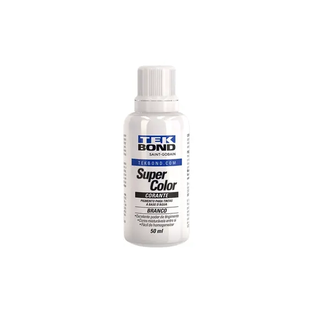 Corante Liquido Branco 50ml Tekbond