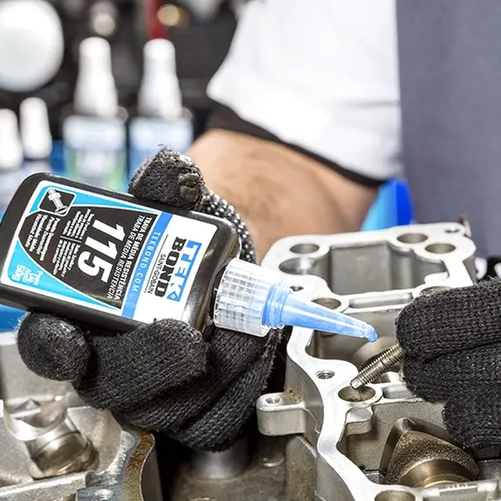 Trava Rosca Torque Médio AT 115 Azul 50g Tekbond