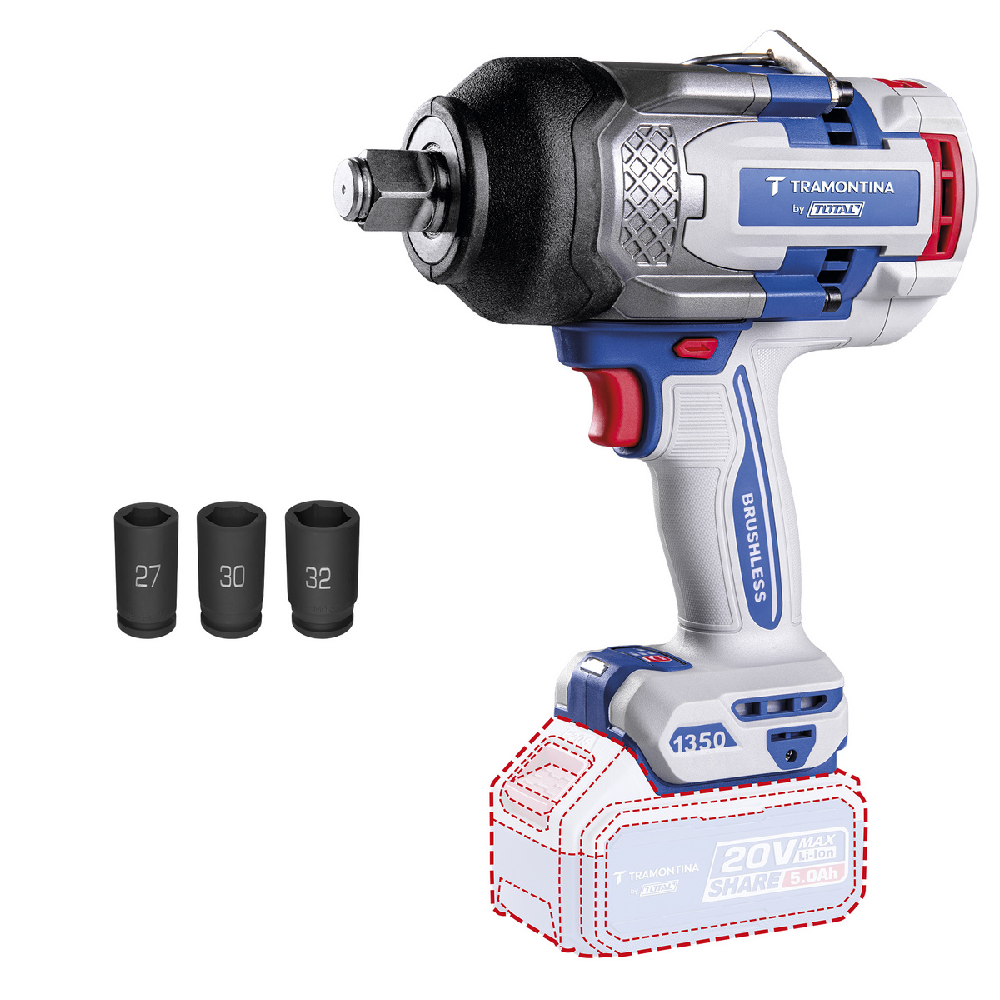 Chave de Impacto Tramontina 3/4 20V Sem Bat./Carreg.