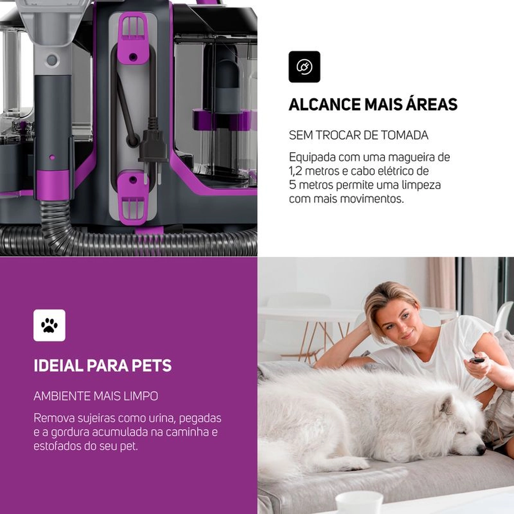 Extratora De Sujeiras Portatil Spot Cleaner W3 Wap