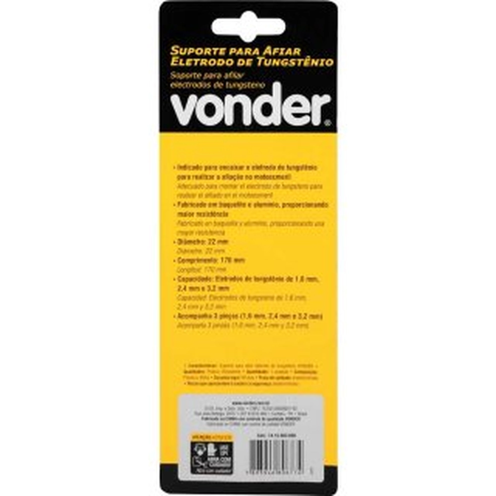 Suporte Para Afiar Eletrodo Tungstenio Vonder