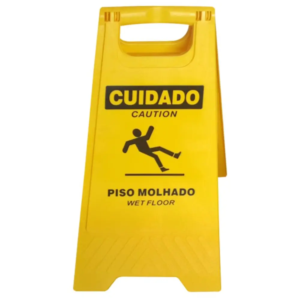 Cavalete Piso Molhado 34x47cm Amarelo Plastcor