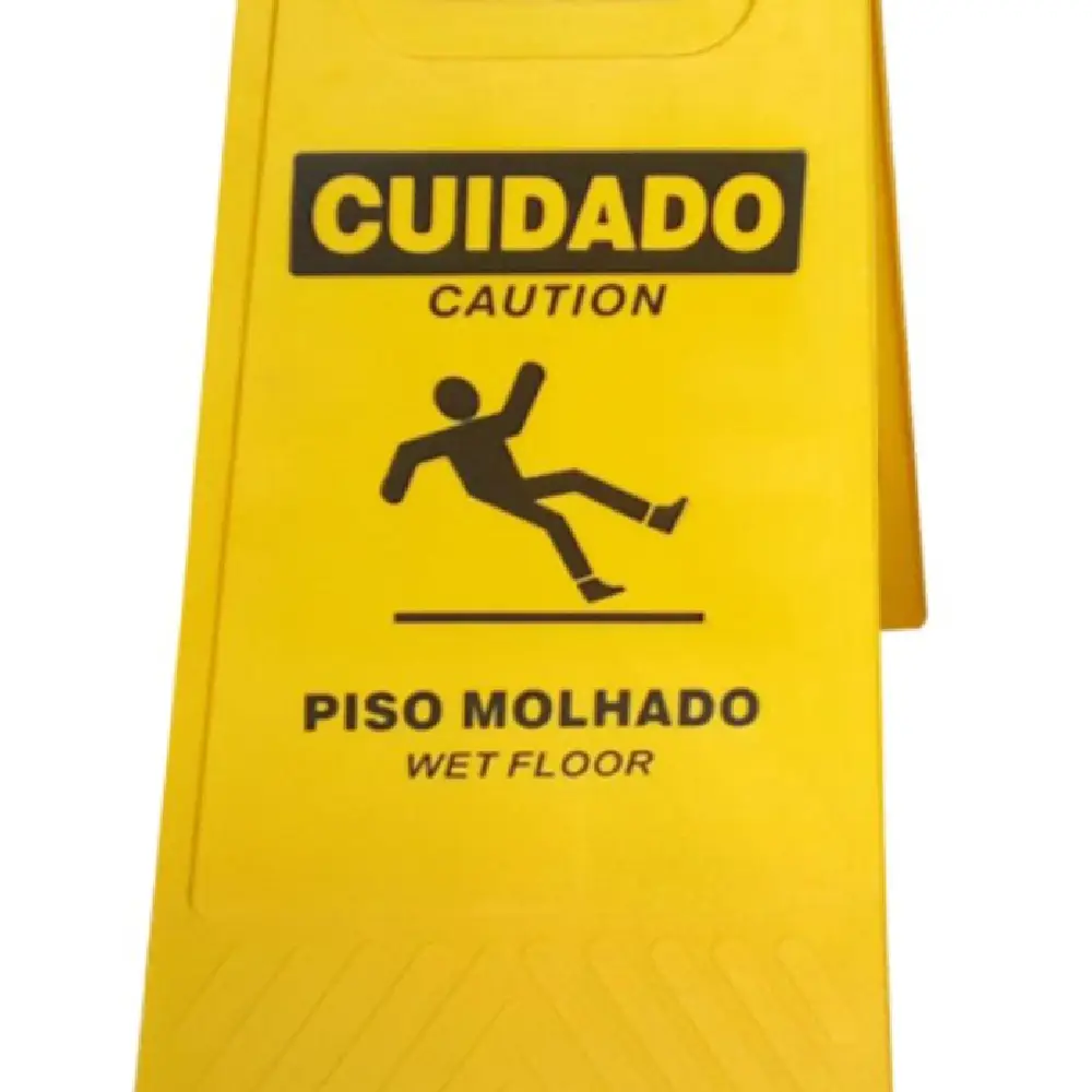 Cavalete Piso Molhado 34x47cm Amarelo Plastcor