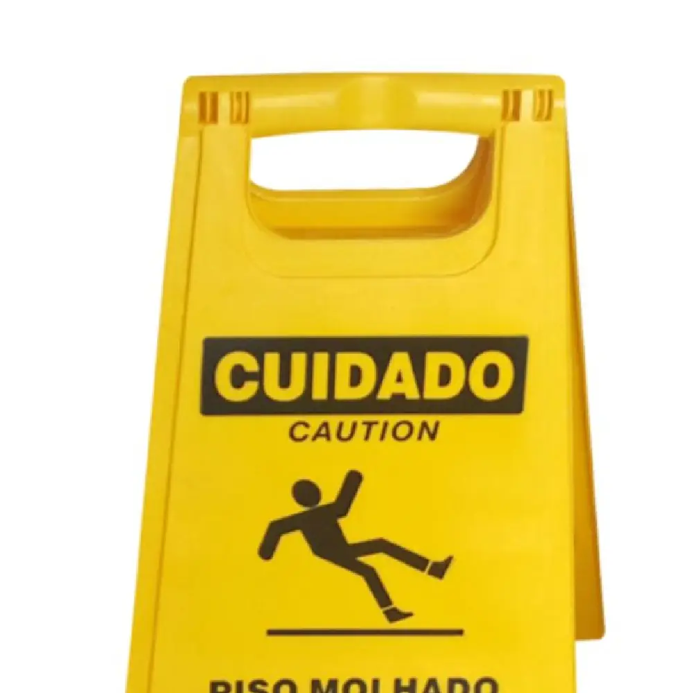Cavalete Piso Molhado 34x47cm Amarelo Plastcor