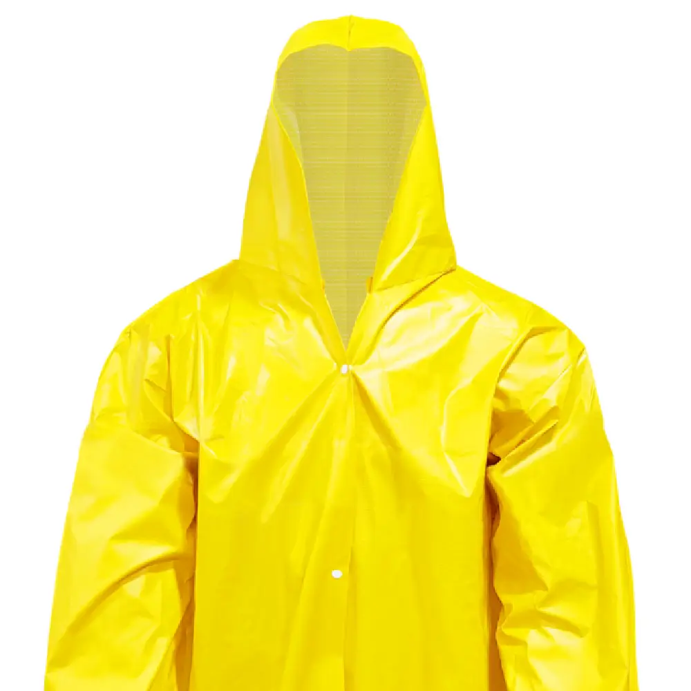 Capa de Chuva PVC Forrada Amarela G Plastcor