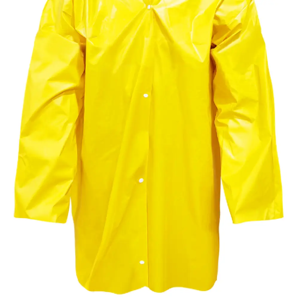 Capa de Chuva PVC Forrada Amarela G Plastcor
