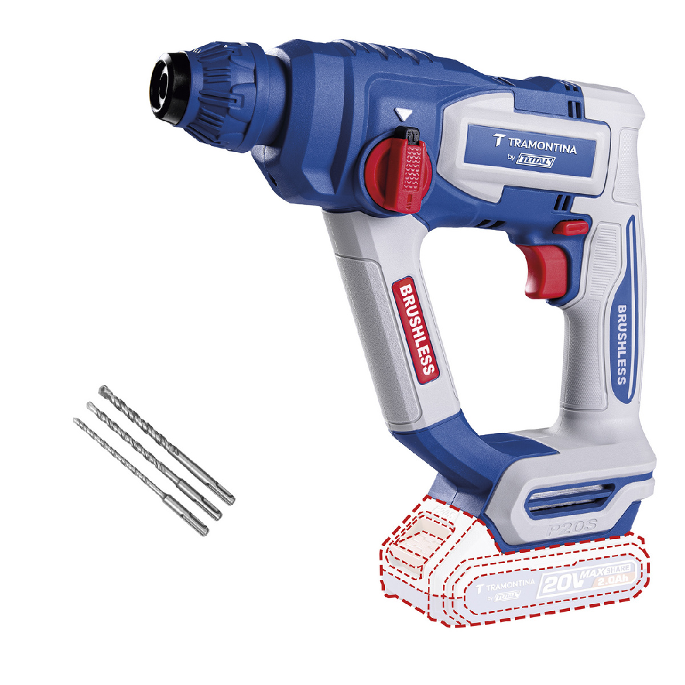 Martelete Rompedor SDS Plus 11/16 20V Sem Bat/Carreg.