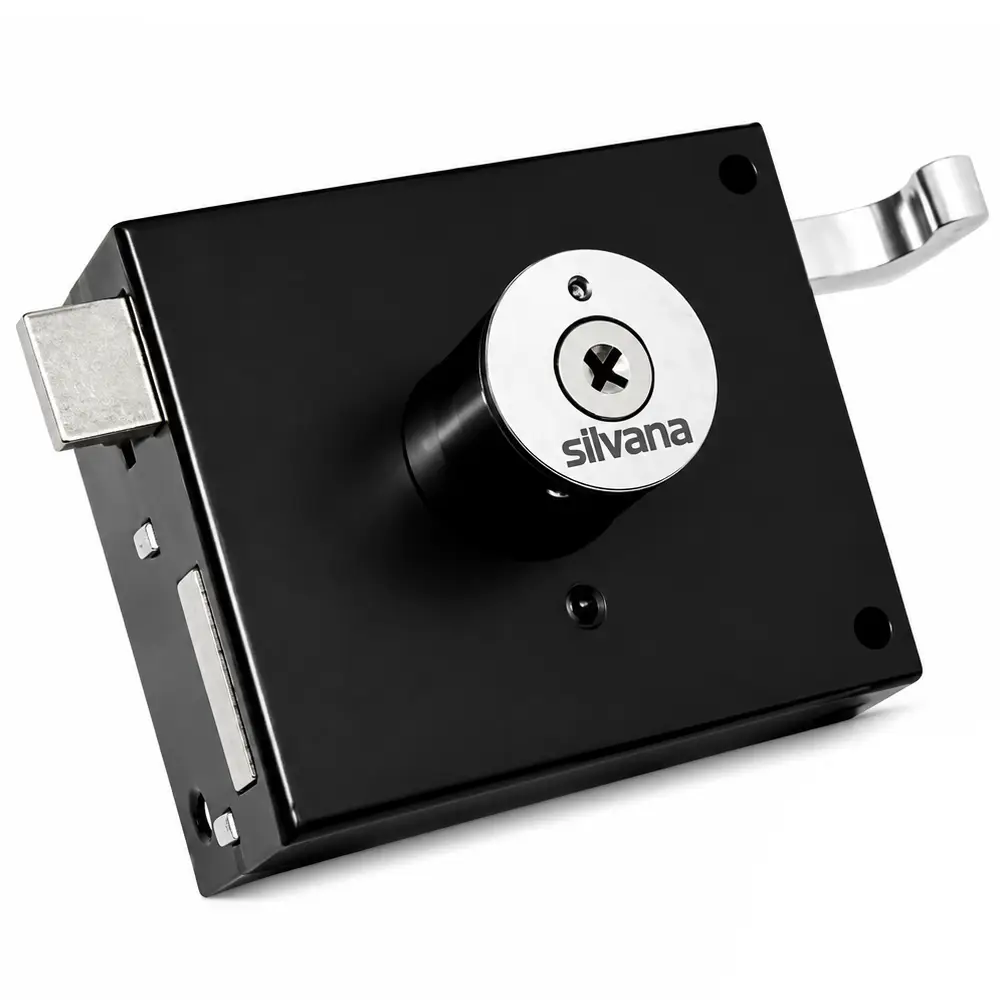 Fechadura Sobrepor Fort Tetra 100mm Preto Silvana