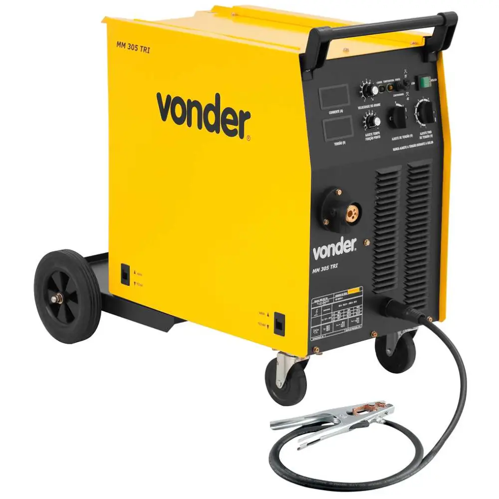 Máquina de Solda MIG/MAG Trifásica MM 305 300A Vonder