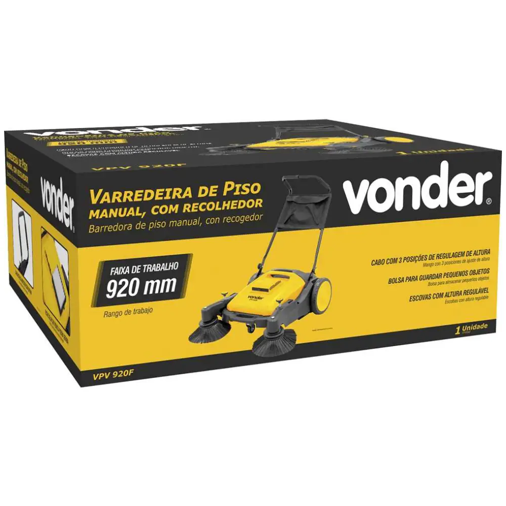 Varredeira Manual para Piso VPV 920F 40L Vonder
