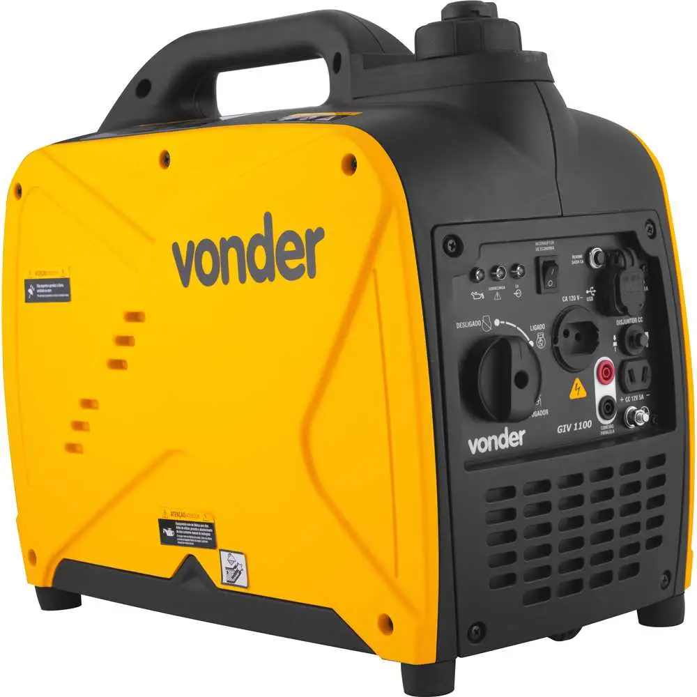Gerador Inversor Gasolina 1100W 120V GIV 1100 Vonder