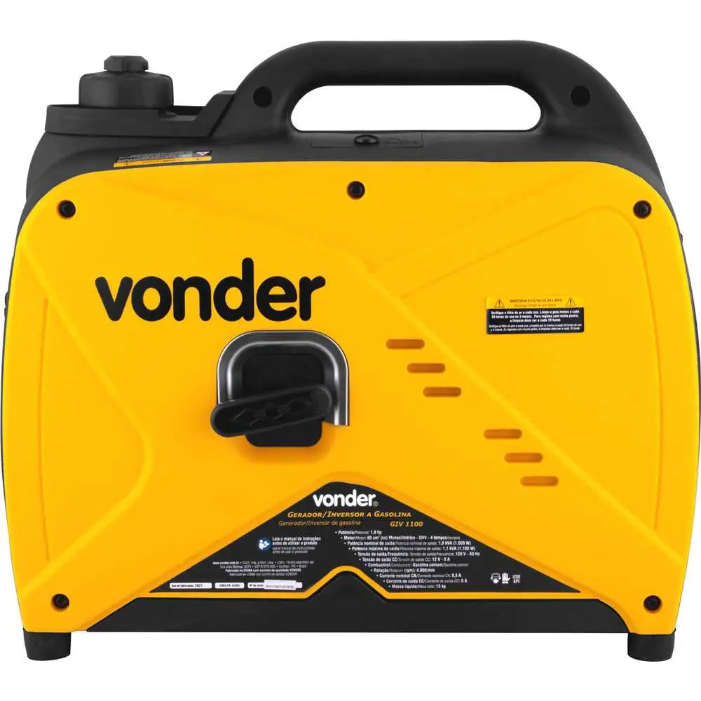 Gerador Inversor Gasolina 1100W 120V GIV 1100 Vonder