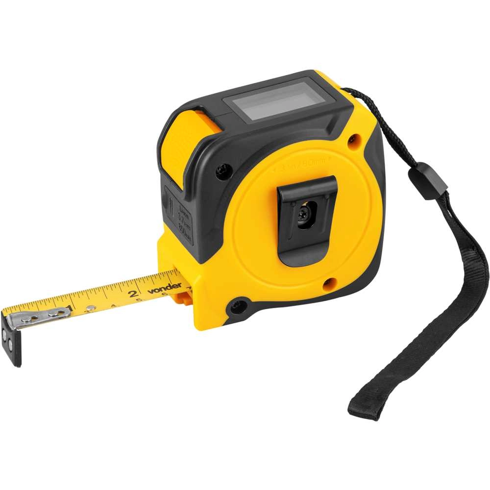 Medidor Laser 40m com Trena 5m Recarregável Vonder