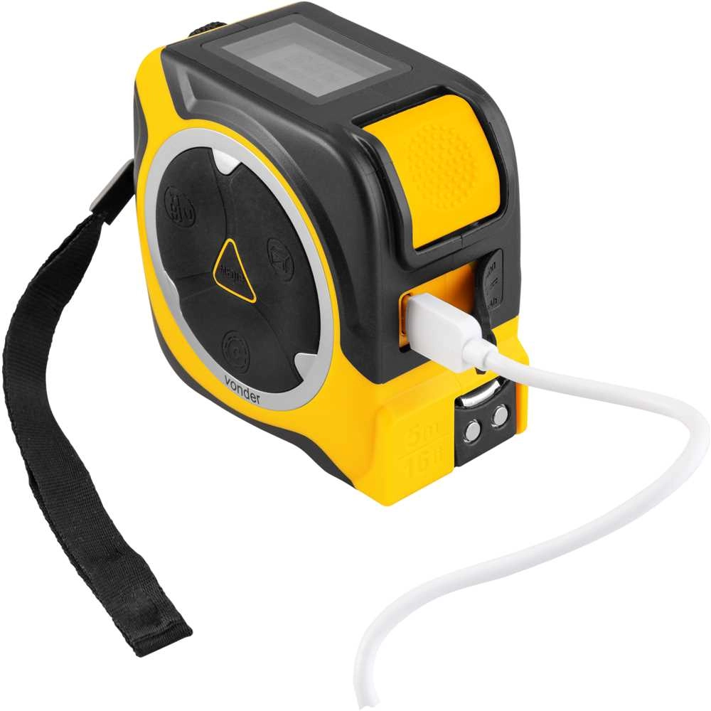 Medidor Laser 40m com Trena 5m Recarregável Vonder