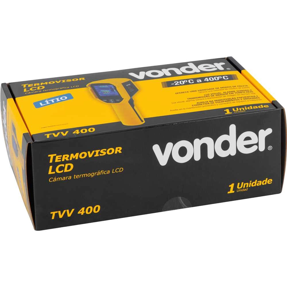 Câmera Termovisora LCD -20°C a 400°C TVV 400 Vonder