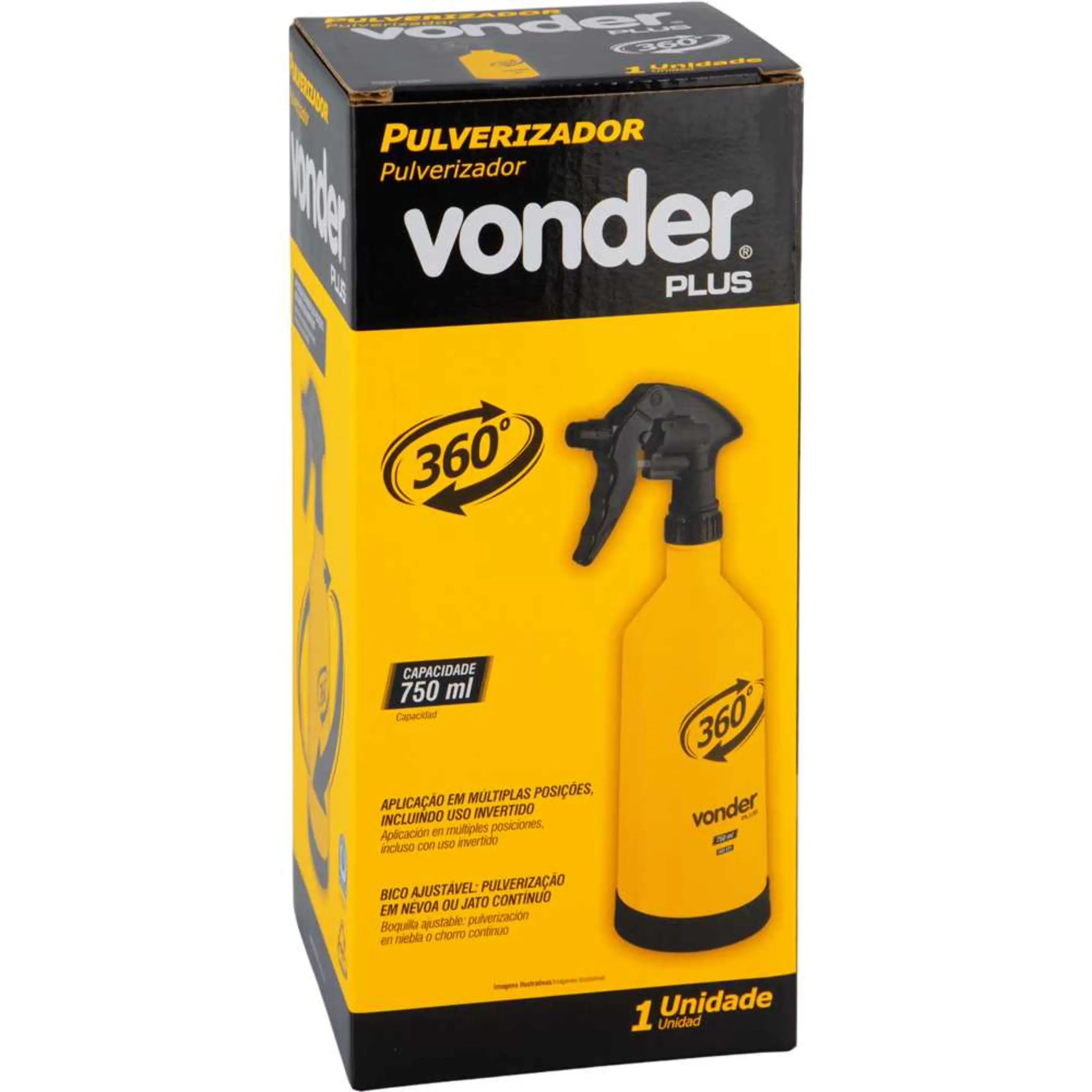 Pulverizador Manual 360° 750 ml Vonder