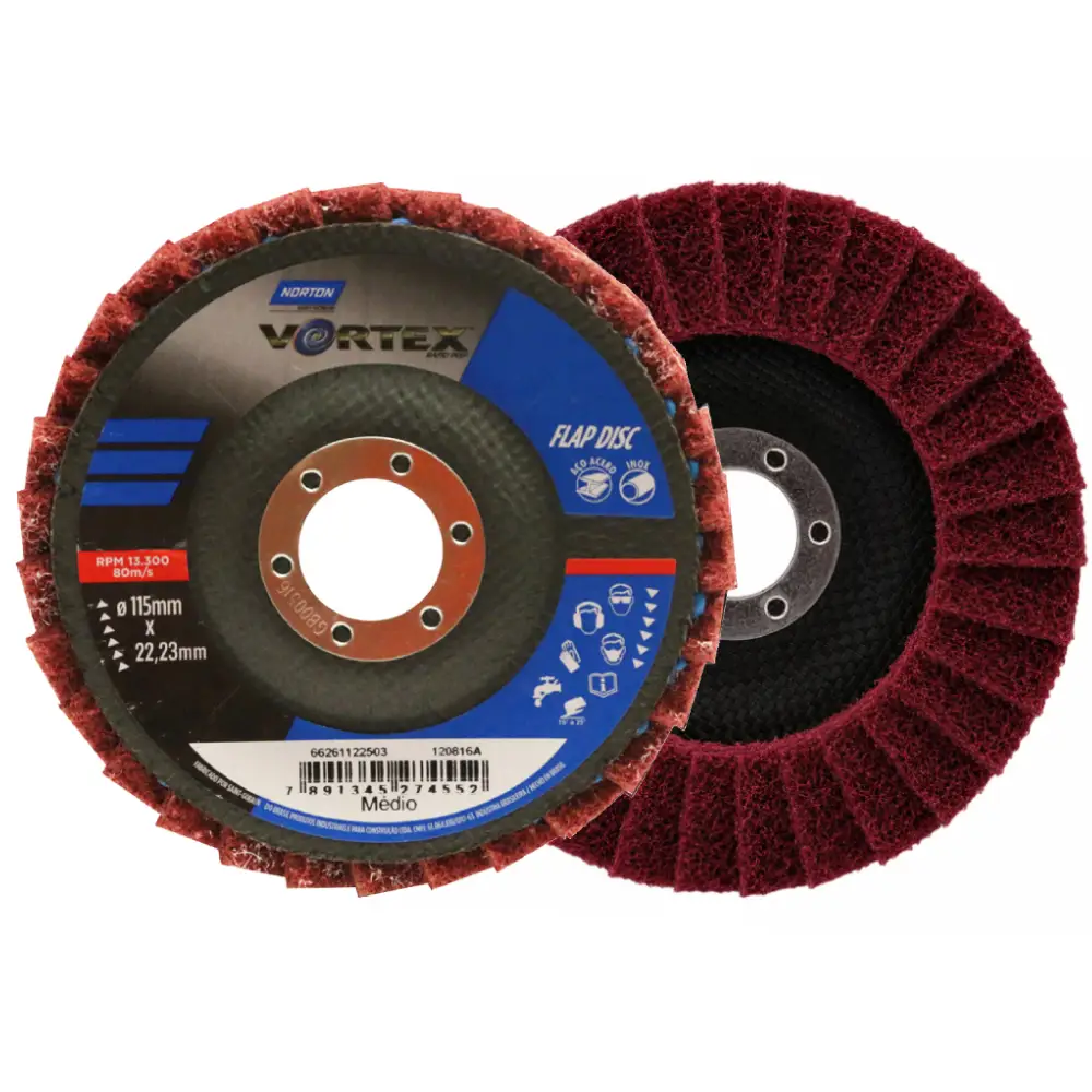 Disco Flap Manta Vortex Vermelho Médio 115 mm Norton