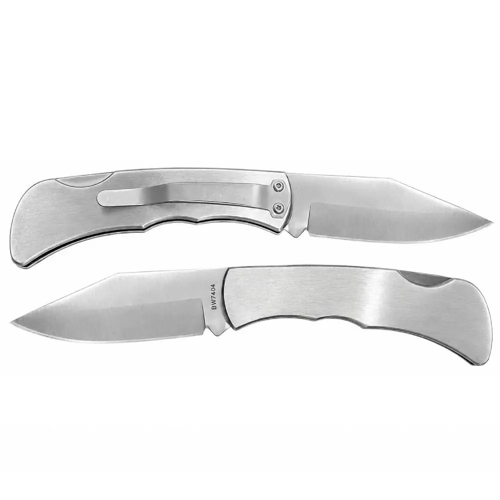 Canivete Cabo Metal Escovado 18cm BW7404 Braswei
