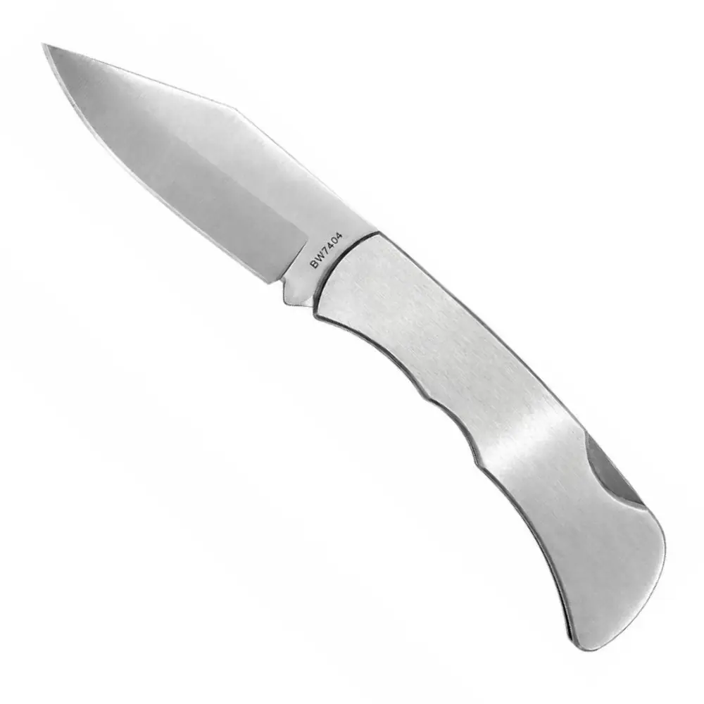 Canivete Cabo Metal Escovado 18cm BW7404 Braswei