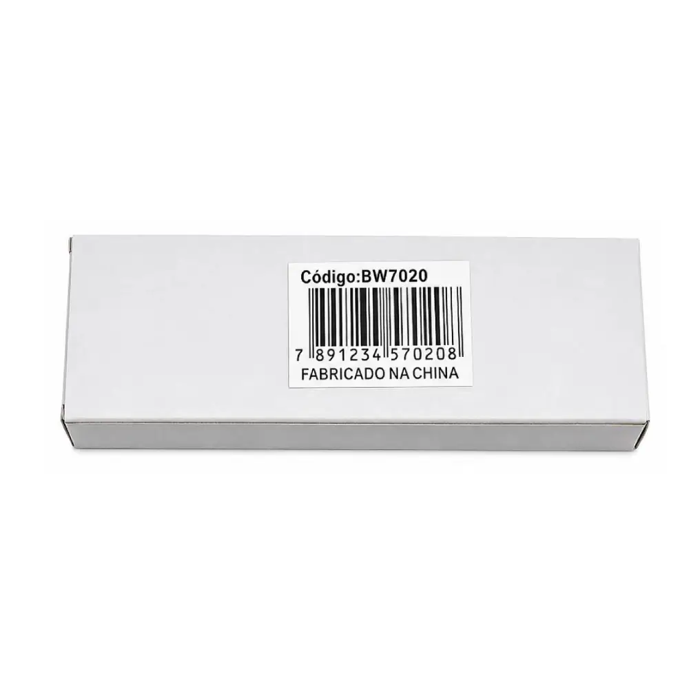 Canivete Cabo Metal Preto BW7020 21,5cm Braswei