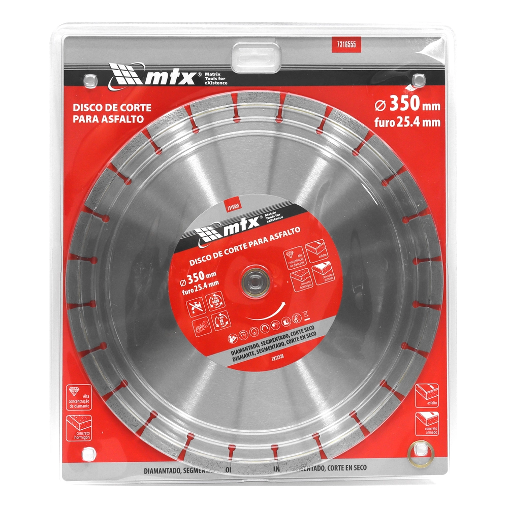Disco Diamantado Segmentado 350mm 7316555 MTX