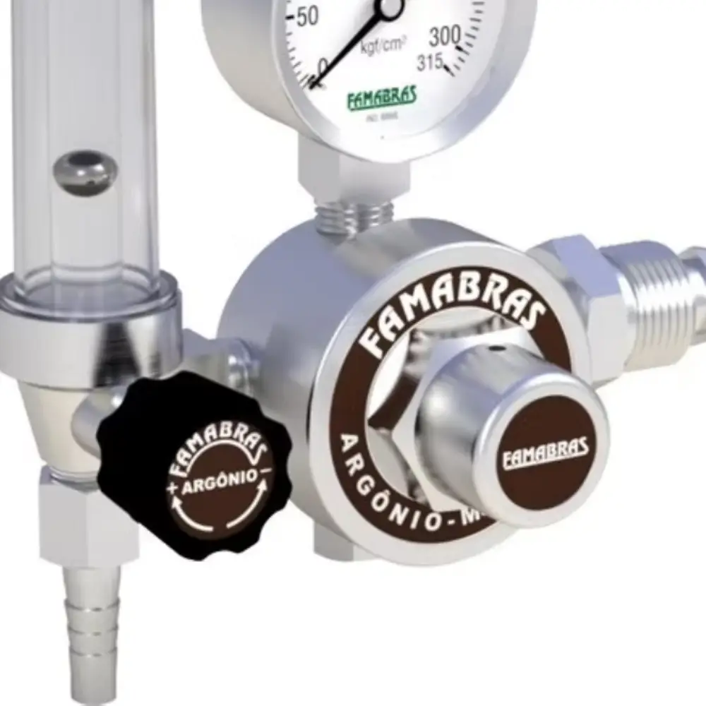 Regulador de Argônio RI 630B com Fluxômetro Famabras