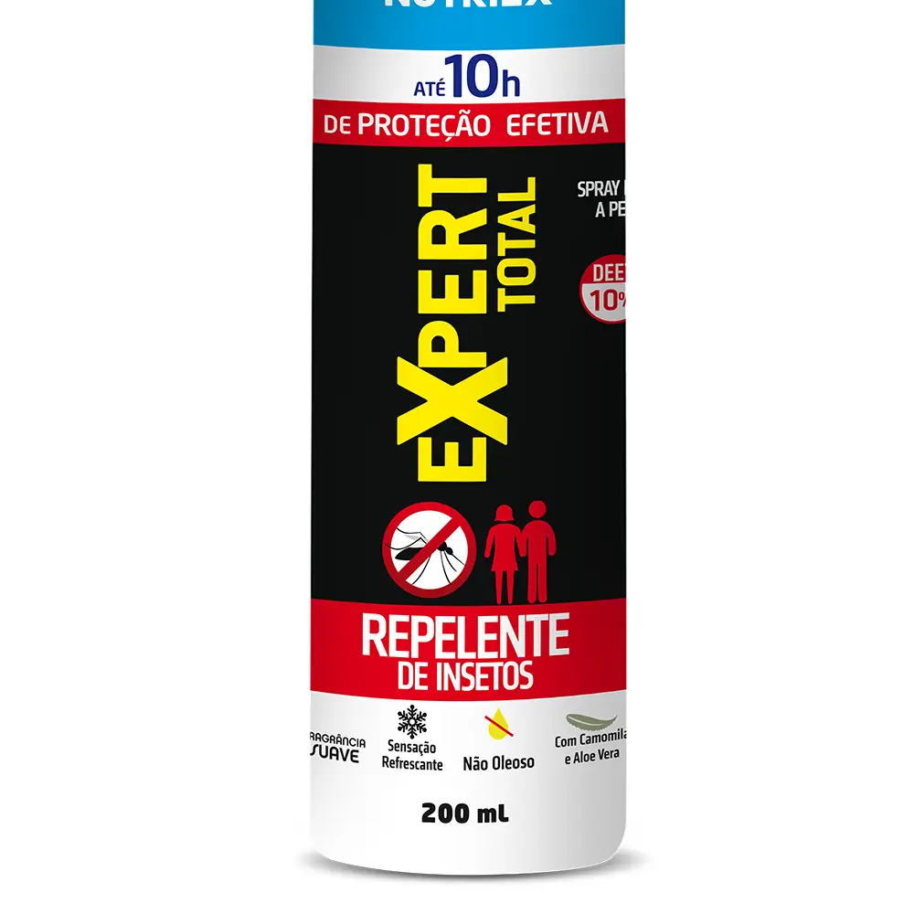 Repelente de Insetos Expert Total 10h Spray 200ml Nutriex