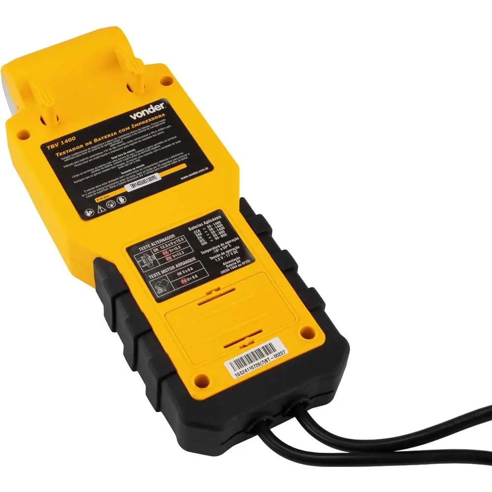 Testador de Bateria Digital com Impressora TBV 1400 Vonder