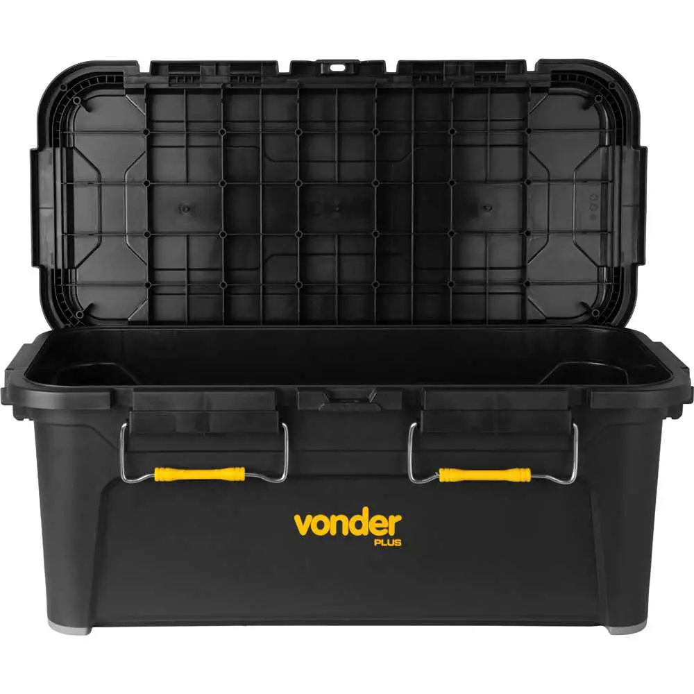 Caixa Baú Organizadora Preta 60L CBV 045 Vonder Plus