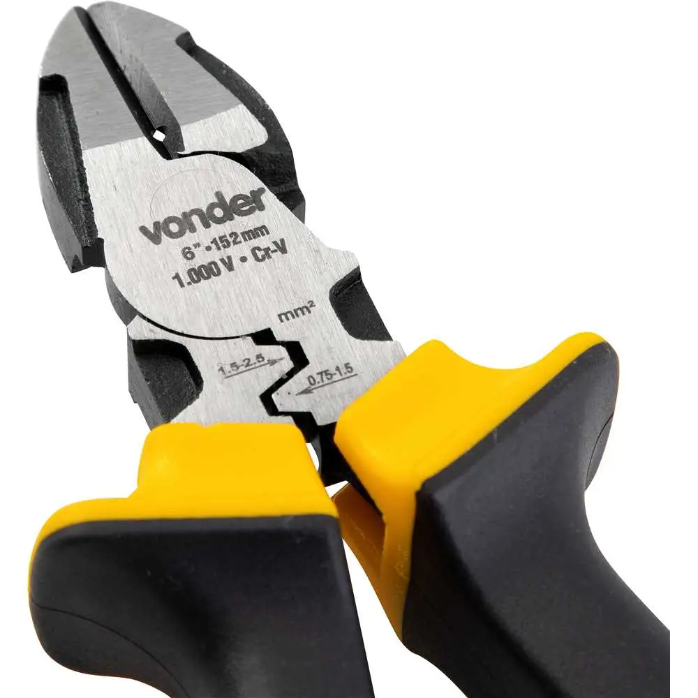 Alicate Corte Diagonal 6 pol. CRV Isolado 1000V Vonder