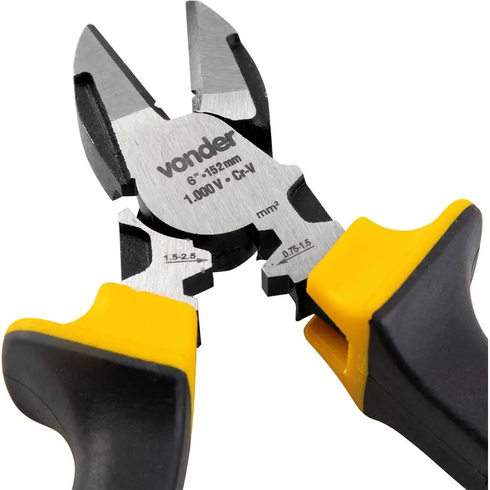 Alicate Corte Diagonal 6 pol. CRV Isolado 1000V Vonder