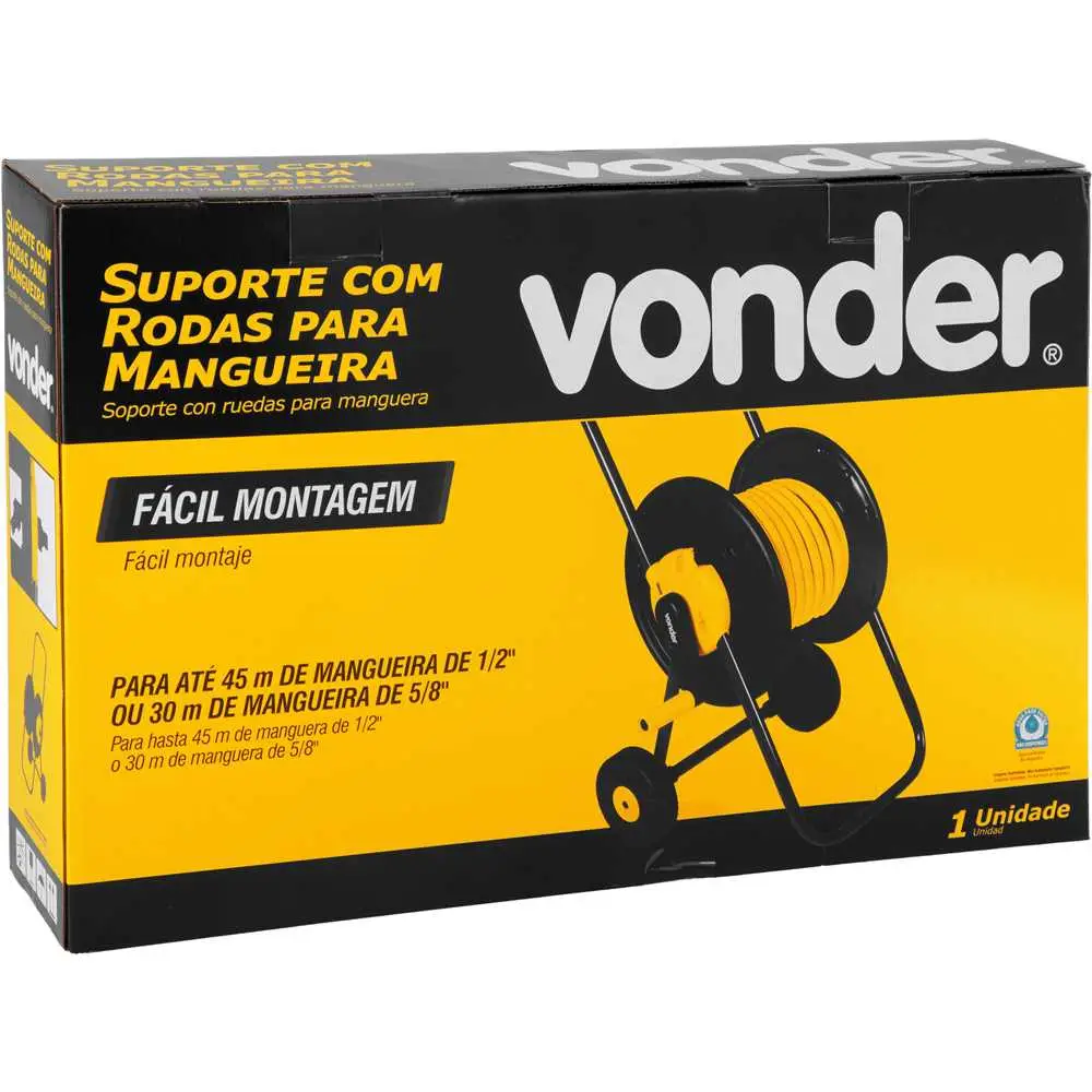 Suporte para Mangueira com Rodas Vonder