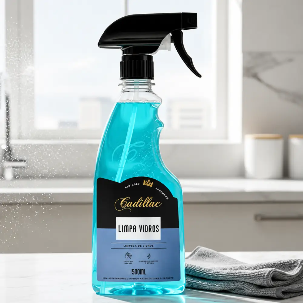 Limpa Vidros 500ml com Borrifador Cadillac