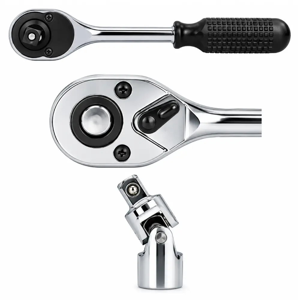 Jogo de Soquetes 1/2" Sextavado 10 a 32 mm 22 Peças 08533 Titanium