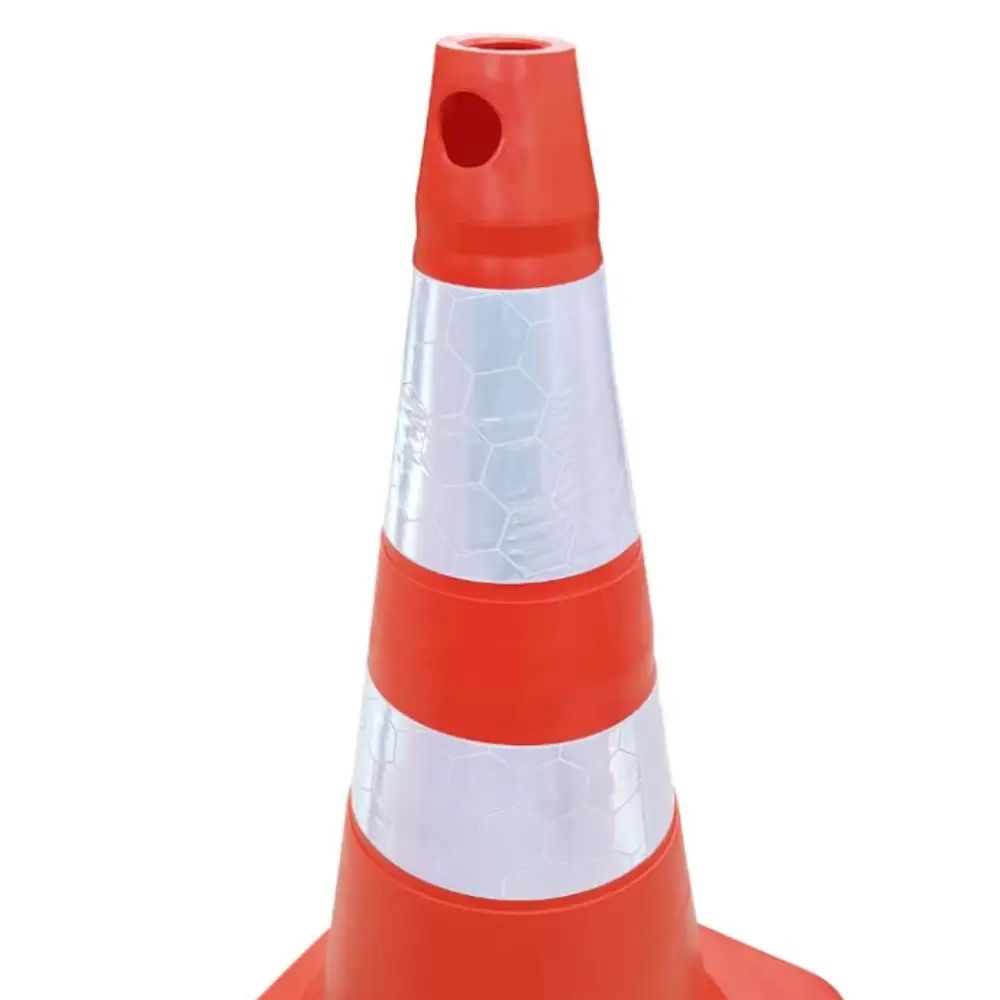 Cone Sinalizador Flexível  75 cm Laranja e Branco Plastcor
