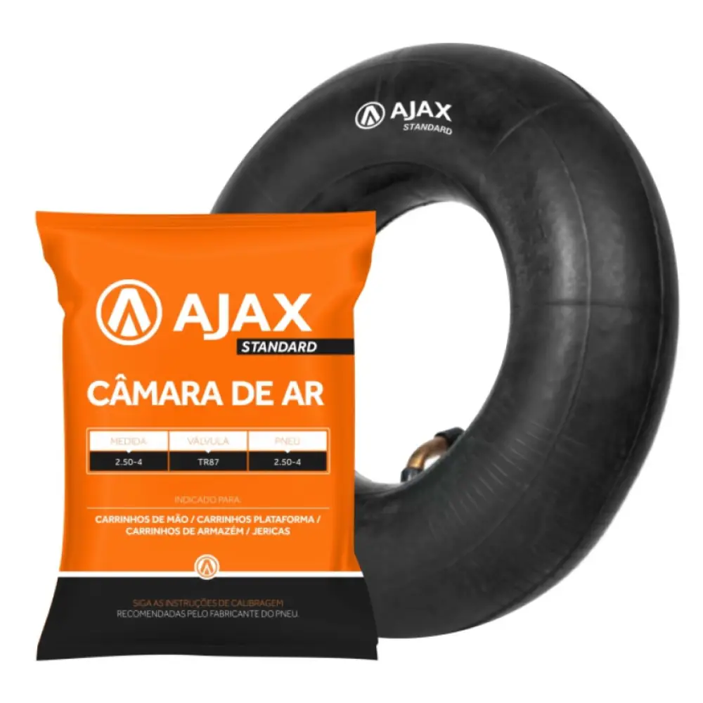 Câmara de Ar 2.50-4 com Válvula TR87 Ajax