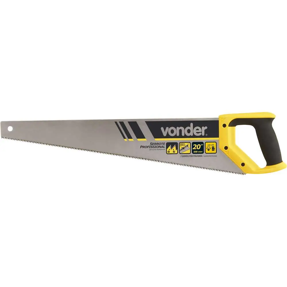 Serrote SE 020 20 pol. 508mm com Cabo Ergonômico Vonder