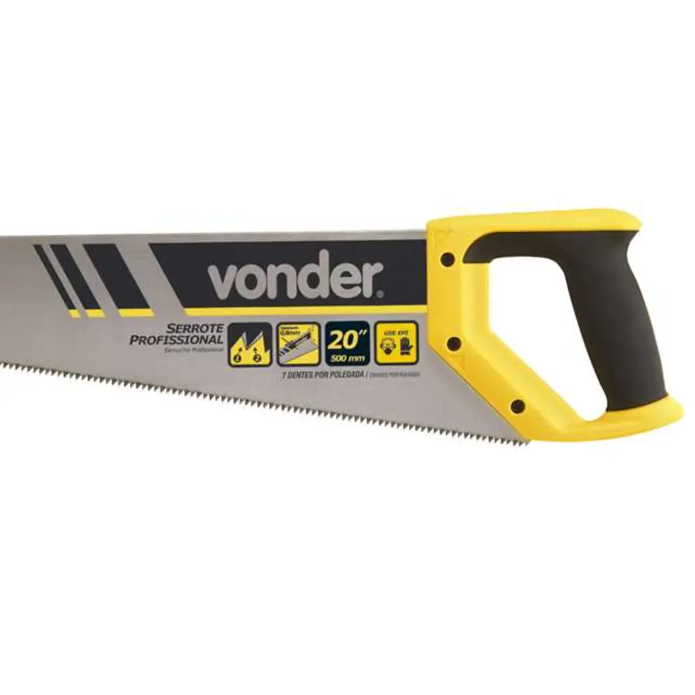 Serrote SE 020 20 pol. 508mm com Cabo Ergonômico Vonder