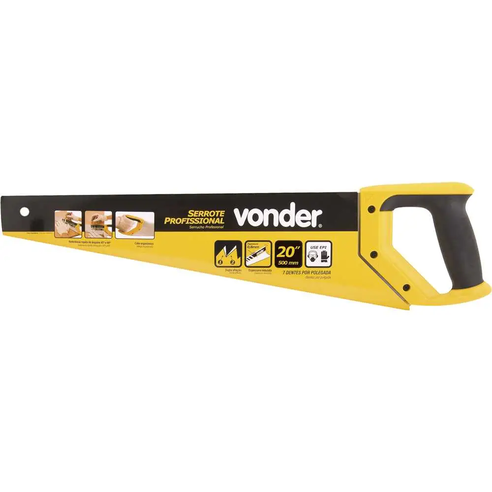 Serrote SE 020 20 pol. 508mm com Cabo Ergonômico Vonder
