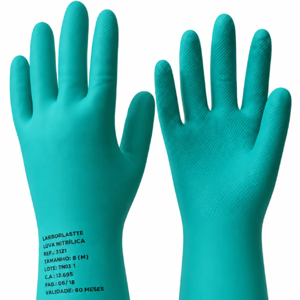 Luva Nitrílica Verde Tamanho M 012173512 Carbografite