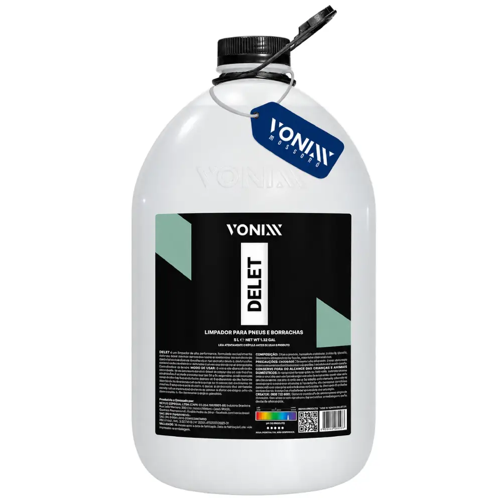Limpador de Pneus e Borrachas Delet 5L Vonnix