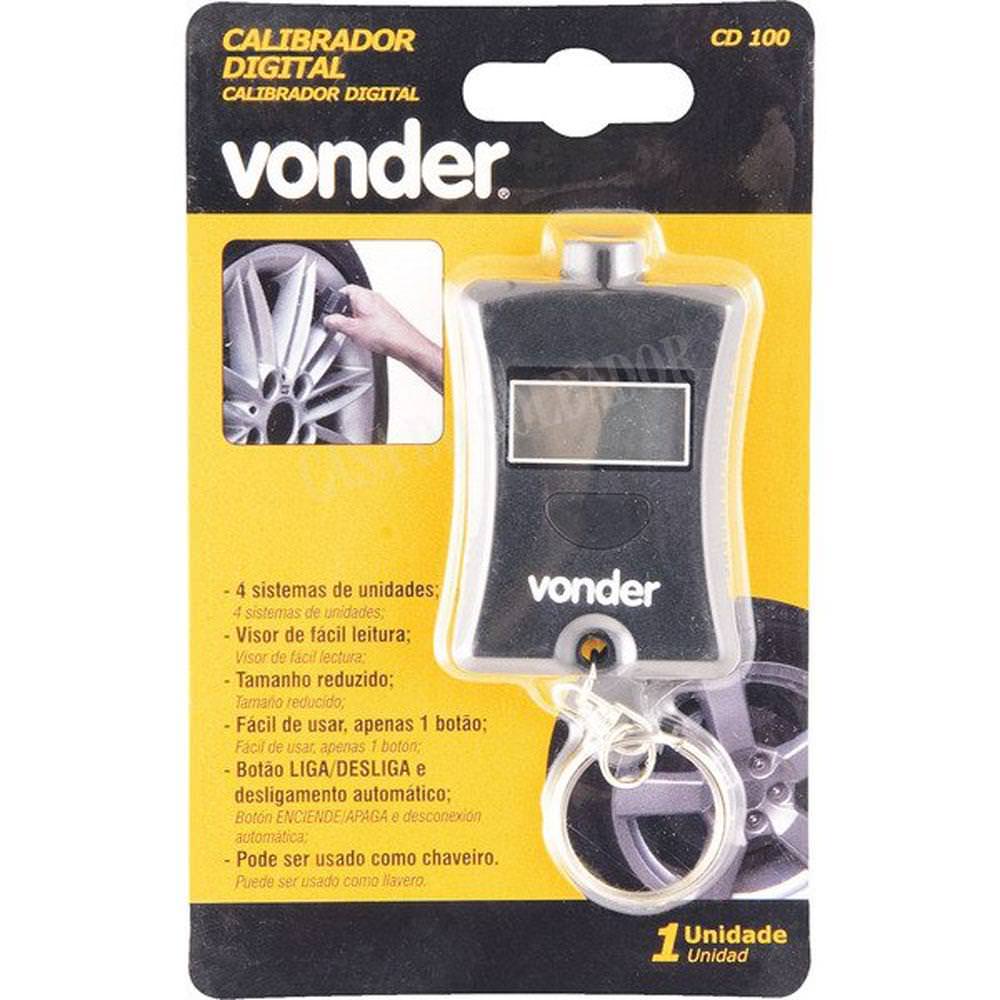 Medidor digital de pressão para pneus CD 100 Vonder